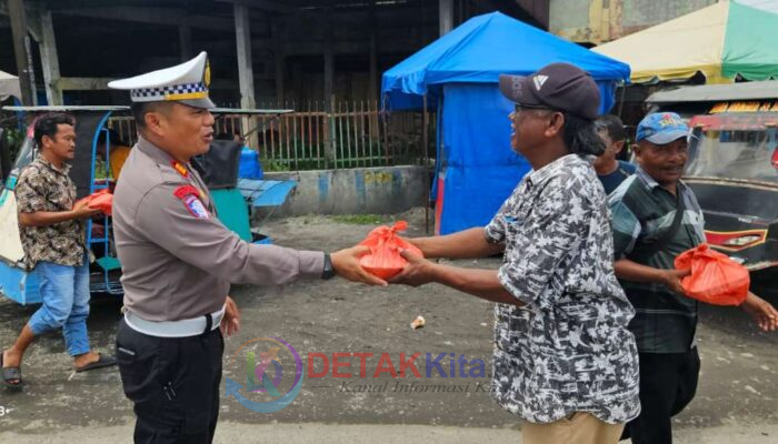 Satlantas Polres Sergai Turun ke Jalan! Jumat Berkah Dibungkus Edukasi Lalu Lintas—Pengendara Diingatkan Jangan Lalai di Simpang Rawan