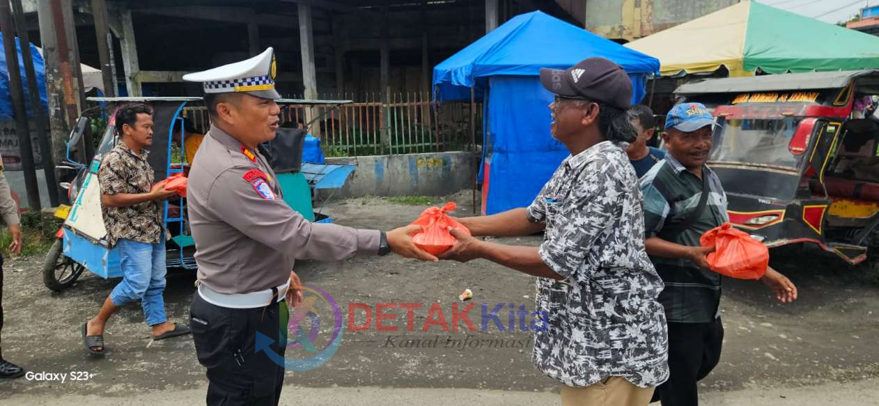 Satlantas Polres Sergai Turun ke Jalan! Jumat Berkah Dibungkus Edukasi Lalu Lintas—Pengendara Diingatkan Jangan Lalai di Simpang Rawan