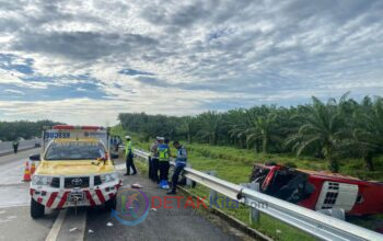 Bus Halmahera Terguling di Tol MKTT—4 Tewas dan 19 Luka-Luka