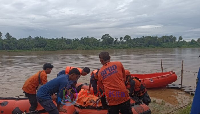 Korban Tenggelam di Sungai Kuantan Ditemukan—Tim Gabungan Sisir Sungai hingga Radius 2 Kilometer