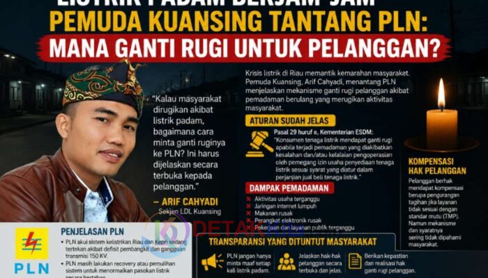 Listrik Padam Berjam-jam—Pemuda Kuansing Tantang PLN: Mana Ganti Rugi untuk Pelanggan?