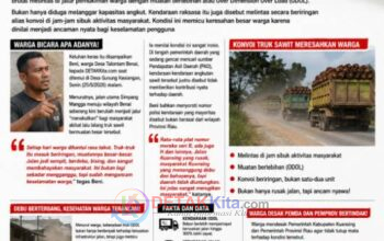Truk Sawit Diduga Milik PT APN Menggila di Benai—Warga: “Jalan Kami Jadi Neraka Debu dan Ancaman Maut!”