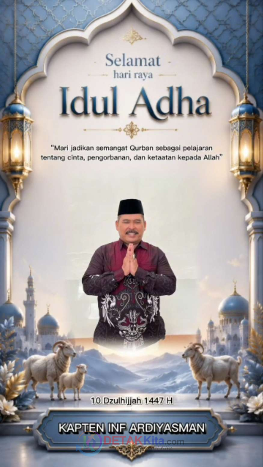 Danramil 09/Singingi Ajak Warga Maknai Idul Adha dengan Jiwa Pengorbanan dan Gotong Royong