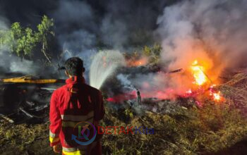 Damkar Kuansing Bergerak Cepat — Kebakaran Lahan di Pasar Benai Berhasil Dijinakkan