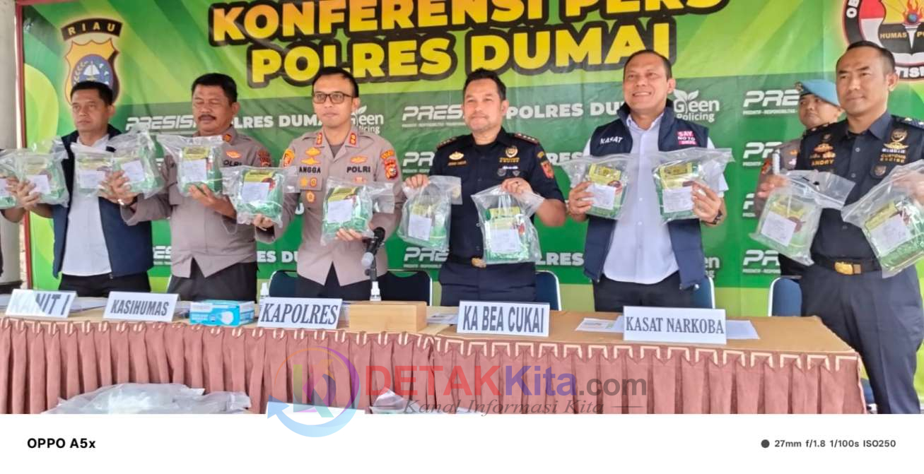 Bea Cukai Dumai dan Polres Gagalkan Sabu 25,8 Kg Senilai Rp26 Miliar, 136 Ribu Jiwa Terselamatkan