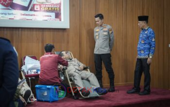 Pemkab dan Polres Kuansing Bersatu untuk Kemanusiaan — 37 Kantong Darah Terkumpul dalam Aksi Donor Darah