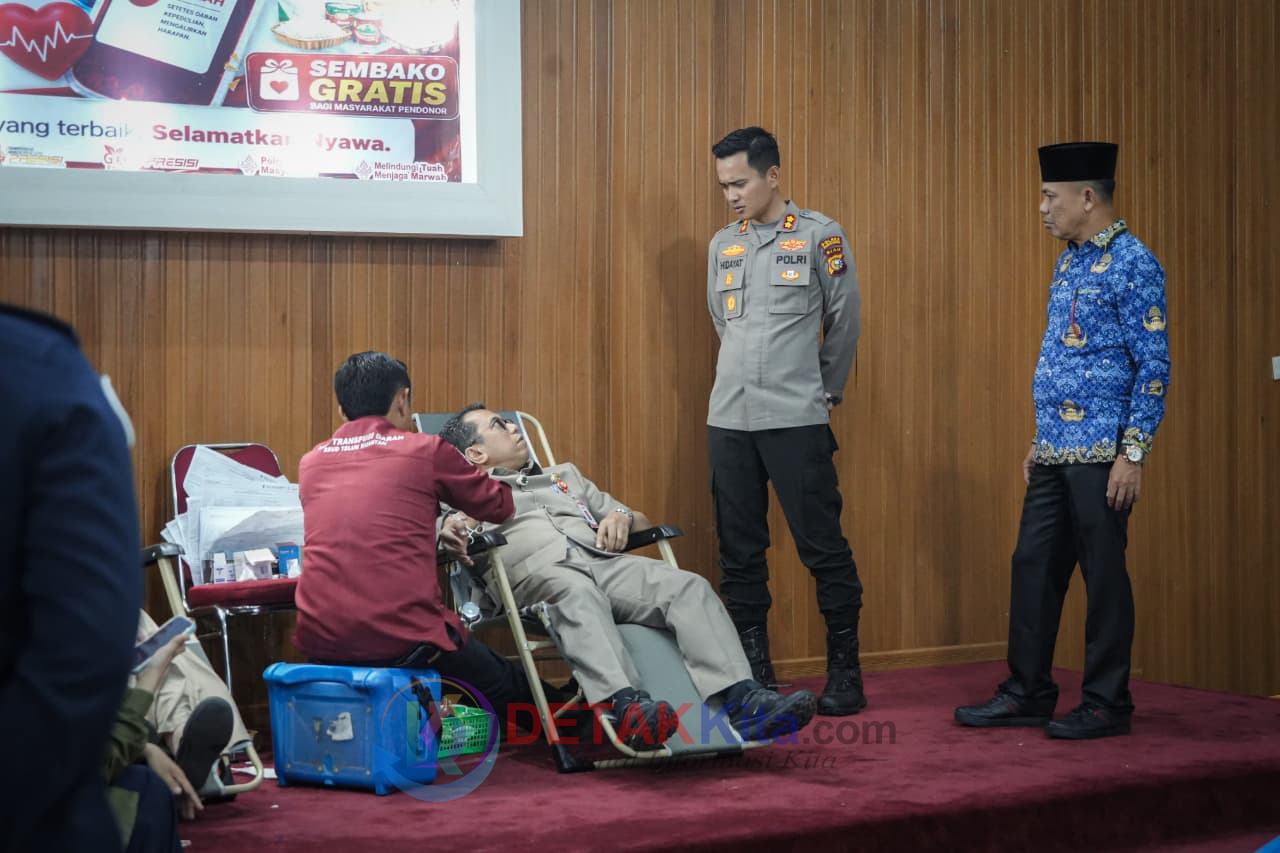 Pemkab dan Polres Kuansing Bersatu untuk Kemanusiaan — 37 Kantong Darah Terkumpul dalam Aksi Donor Darah