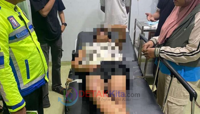 Lalai dan Tanpa Helm — Dua Motor Adu Banteng di Sergai — Empat Orang Tumbang Bersimbah Luka