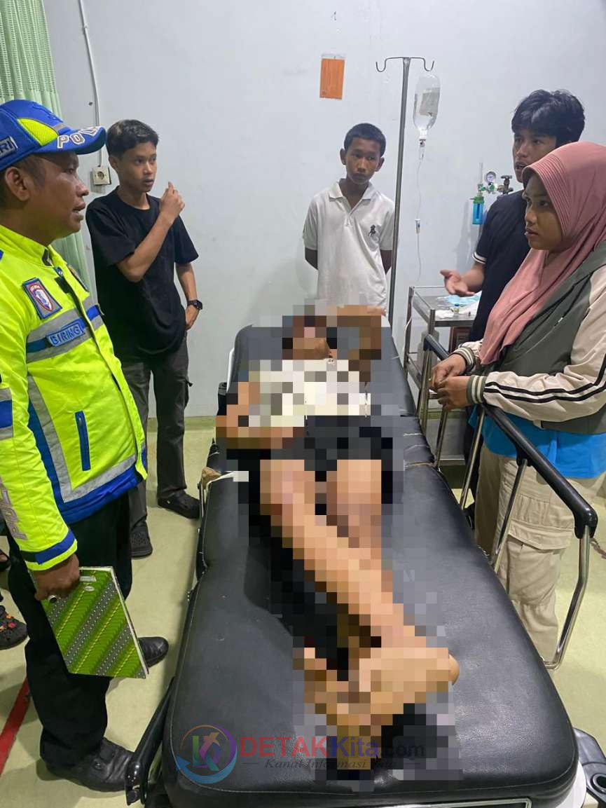 Lalai dan Tanpa Helm — Dua Motor Adu Banteng di Sergai — Empat Orang Tumbang Bersimbah Luka
