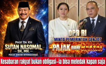 Prof Sutan Nasomal Murka! Rakyat Jangan Dijadikan Mesin Bayar Utang Negara — Pajak Bukan Alat Pemerasan