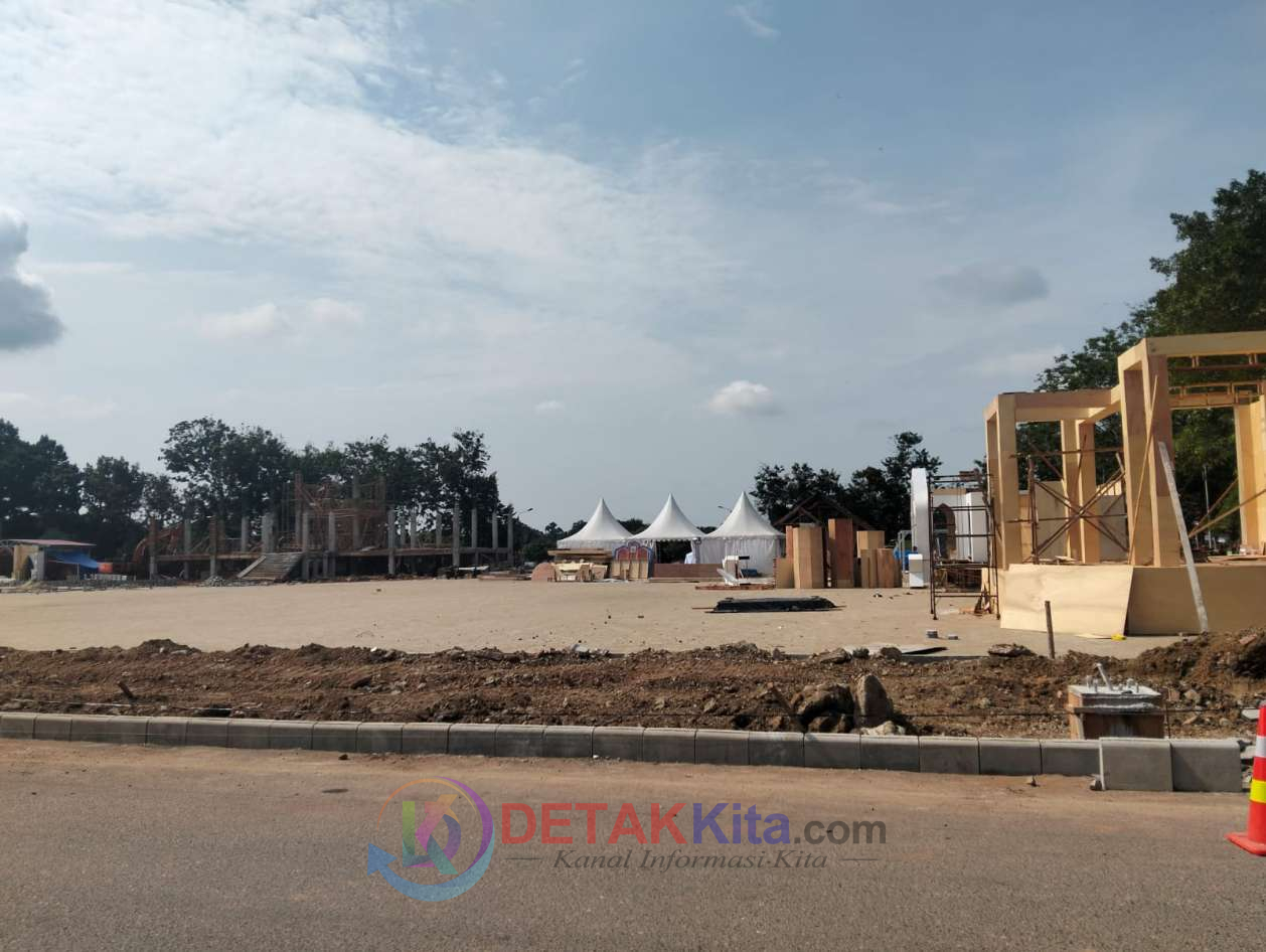 Arena Utama MTQ Riau di Kuansing Nyaris Rampung — Progres Tembus 95 Persen