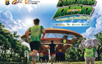 Hari Bhayangkara ke-80 — Polres Kuansing Gelar Fun Run Gratis — AKBP Hidayat Perdana Ajak Warga Ramaikan dan Peduli Lingkungan