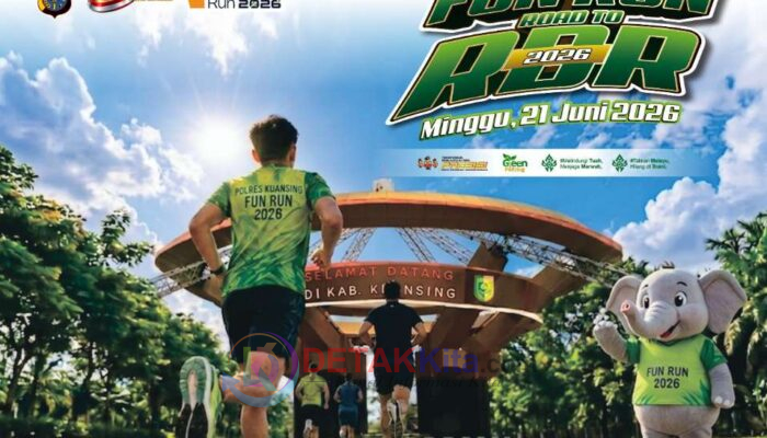 Hari Bhayangkara ke-80 — Polres Kuansing Gelar Fun Run Gratis — AKBP Hidayat Perdana Ajak Warga Ramaikan dan Peduli Lingkungan