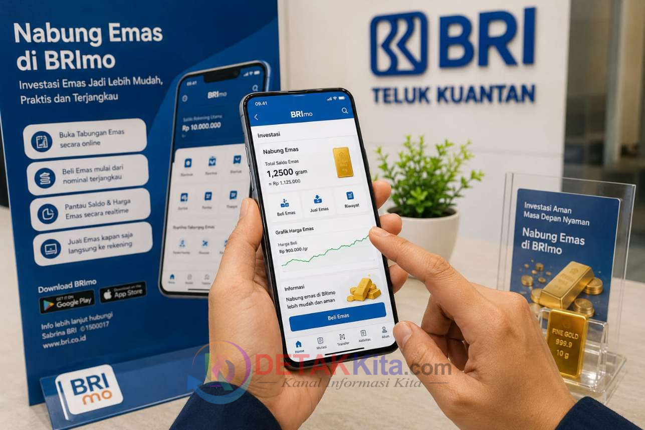 BRI Teluk Kuantan Ajak Masyarakat Nabung Emas Lewat BRImo — Praktis Mulai dari Nominal Terjangkau