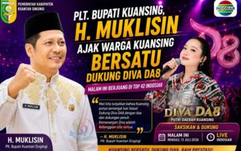 Plt Bupati Muklisin Ajak Warga dan ASN Kuansing Bersatu Dukung Diva DA8 — Malam Ini Berjuang di Top 42 Indosiar