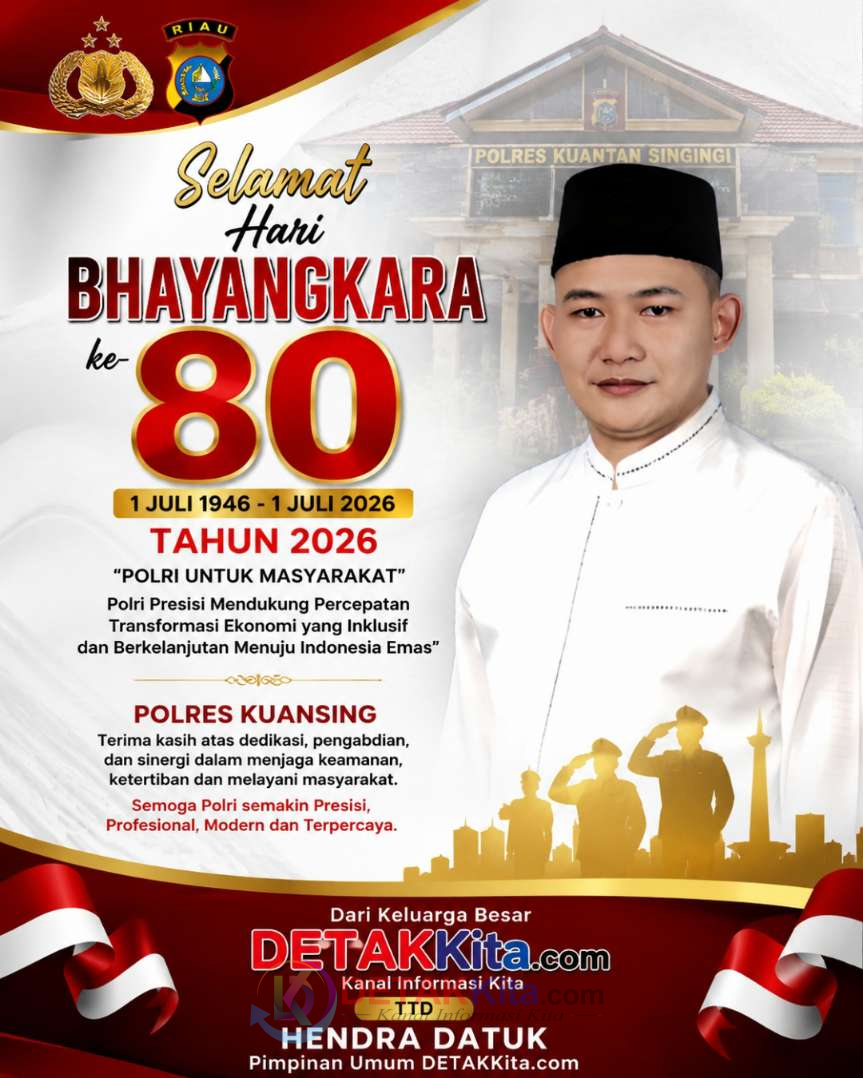 Selamat Hari Bhayangkara ke-80, Apresiasi Polres Kuansing — Jaga dan Terus Perkuat Kepercayaan Masyarakat