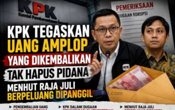 KPK Tegaskan Uang Amplop yang Dikembalikan Tak Hapus Pidana — Menhut Raja Juli Berpeluang Dipanggil KPK Tegaskan Uang Amplop yang Dikembalikan Tak Hapus Pidana — Menhut Raja Juli Berpeluang Dipanggil