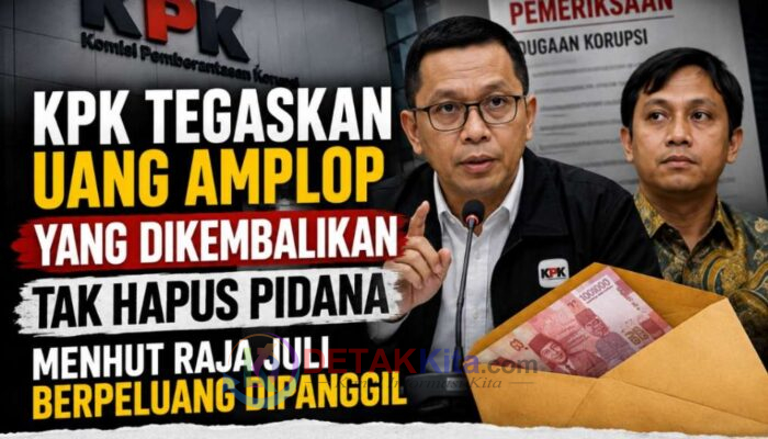KPK Tegaskan Uang Amplop yang Dikembalikan Tak Hapus Pidana — Menhut Raja Juli Berpeluang Dipanggil