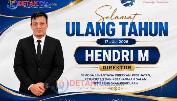 Selamat Ulang Tahun Hendri M! Redaksi DETAKKita.com Doakan Direktur PT AMS Semakin Sukses dan Menginspirasi