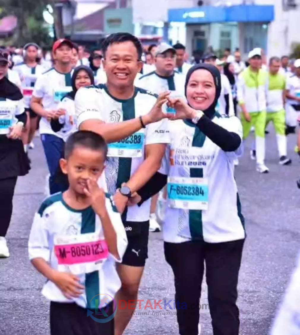 Riau Bhayangkara Run 2026 Pecahkan Antusiasme — Kapolsek Kuantan Hilir: Bukti Polisi Makin Dekat dengan Masyarakat