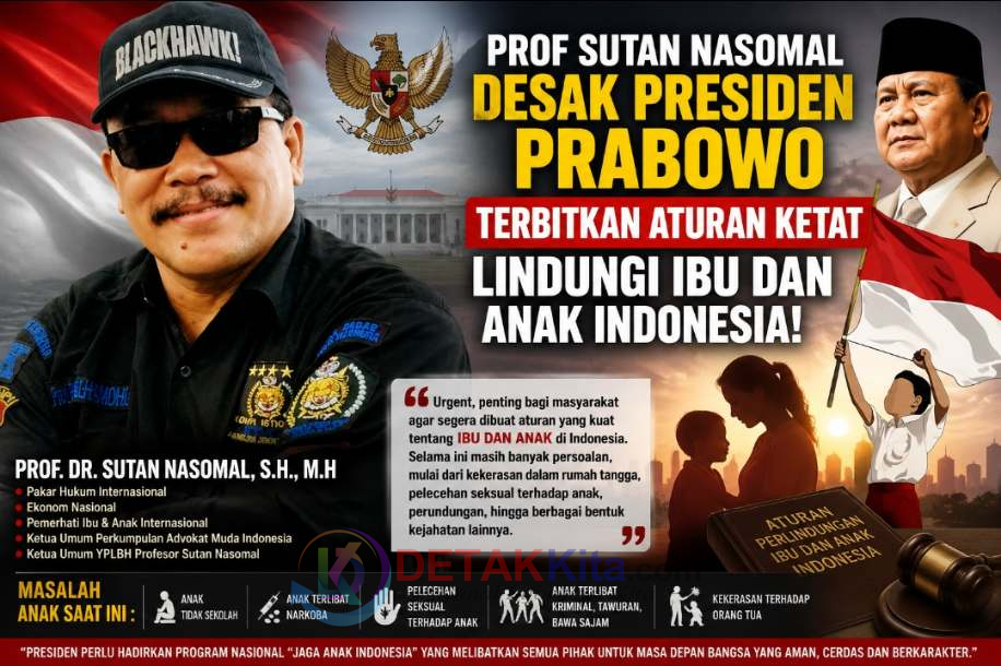 Prof Sutan Nasomal Desak Presiden Prabowo Terbitkan Aturan Ketat Lindungi Ibu dan Anak Indonesia