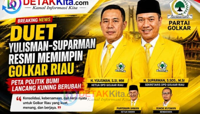 Duet Yulisman–Suparman Resmi Memimpin Golkar Riau — Peta Politik Bumi Lancang Kuning Berubah