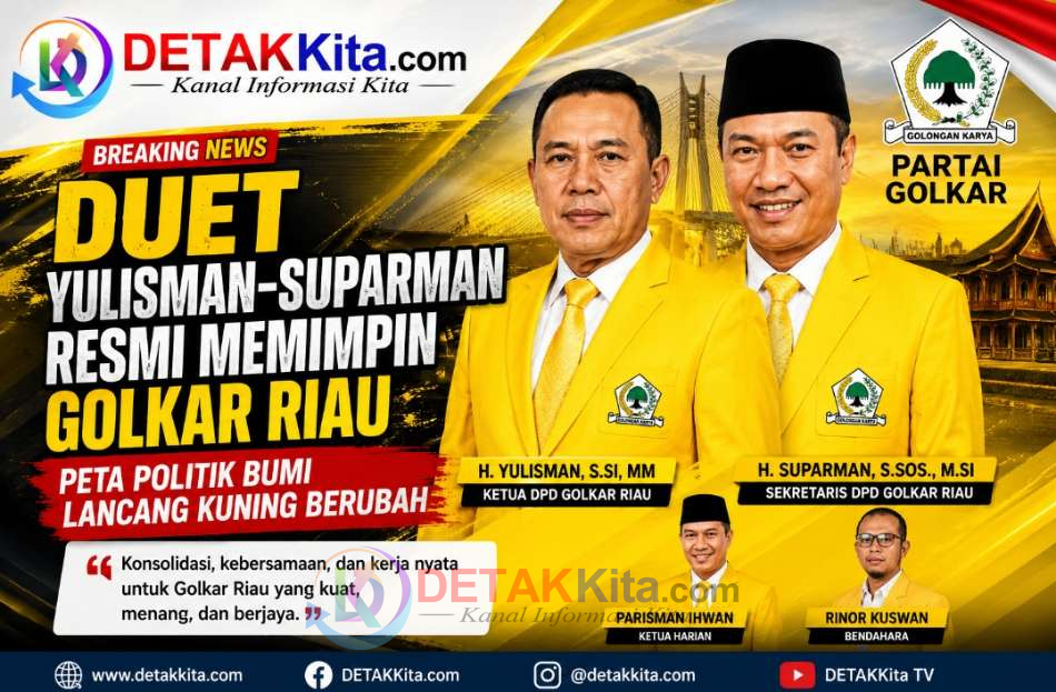Duet Yulisman–Suparman Resmi Memimpin Golkar Riau — Peta Politik Bumi Lancang Kuning Berubah
