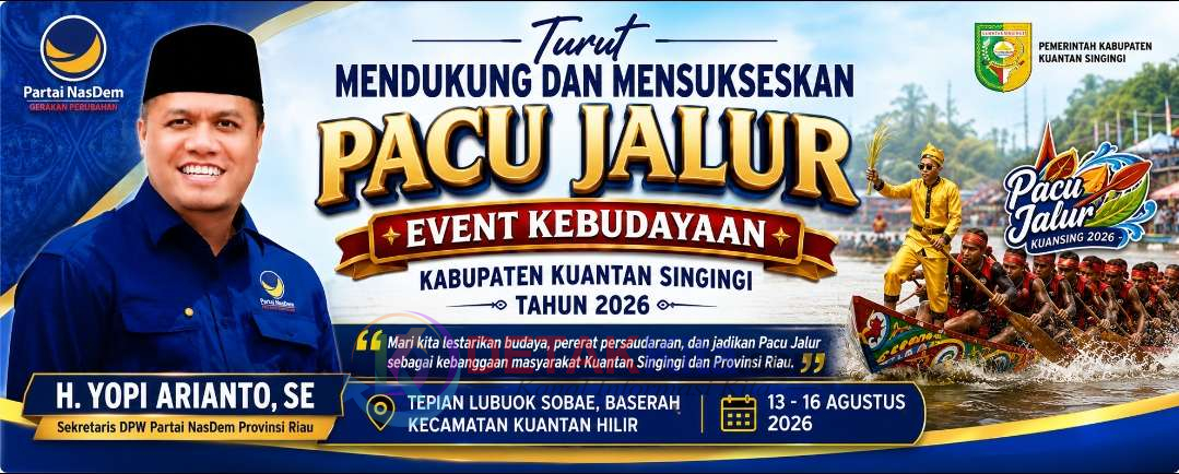 Yopi Arianto Pastikan Hadir di Pembukaan Festival Pacu Jalur Baserah 2026 — Muklisin Undang Langsung