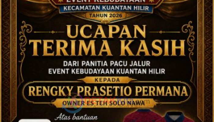 Es Teh Solo Nawa Peduli Pacu Jalur — Panitia Beri Apresiasi dan Ajak Pengusaha Lain Ikut Bergerak
