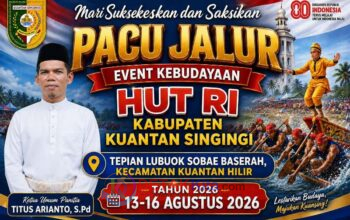 Halilintar Gelombang Cahaya Putih Resmi Daftar — Pacu Jalur Event Kebudayaan Baserah 2026 Makin Bergengsi Halilintar Gelombang Cahaya Putih Resmi Daftar — Pacu Jalur Event Kebudayaan Baserah 2026 Makin Bergengsi