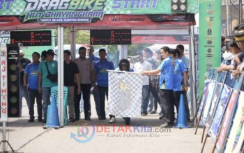 Drag Bike HUT Bhayangkara IMI Kuansing 2026 Diikuti 700 Starter dari Empat Provinsi — Plt Bupati Beri Dukungan Penuh