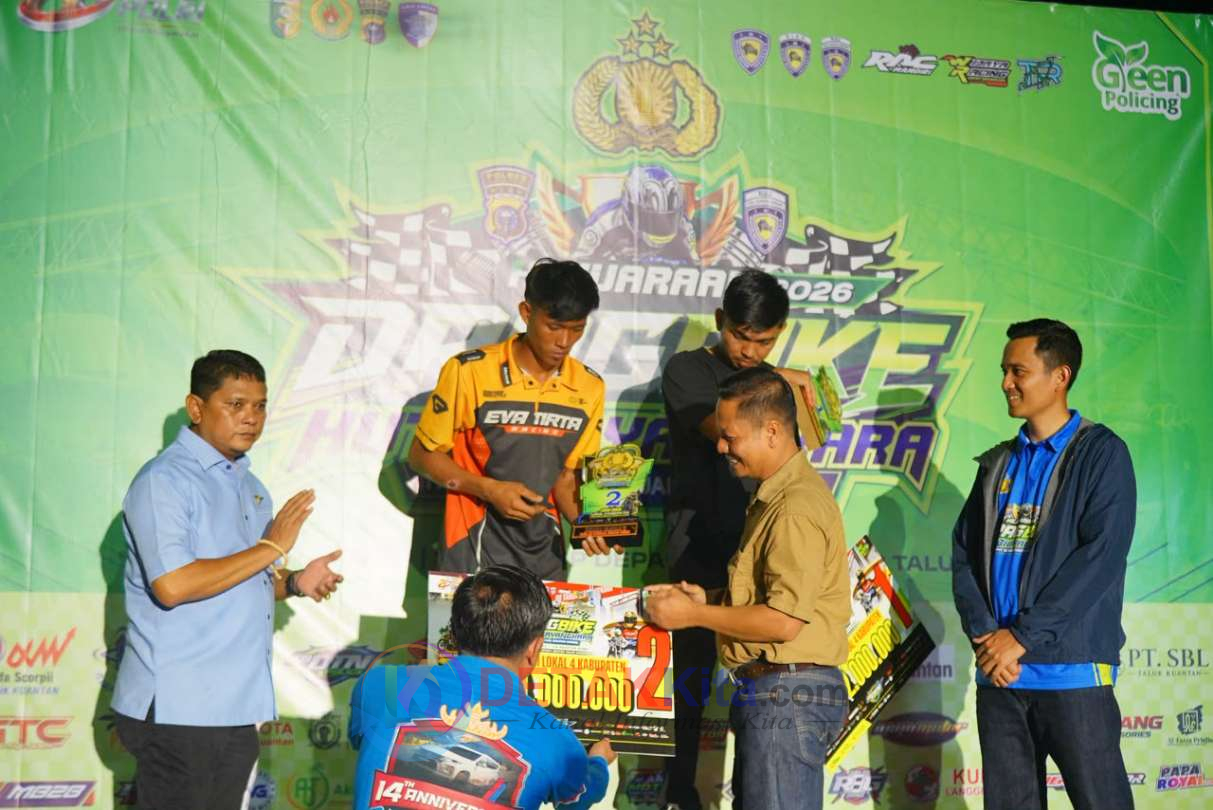 SSC Teluk Kuantan Bergemuruh! Drag Bike HUT Bhayangkara IMI Kuansing 2026 Pecah — Pembalap Se-Sumatera Tumpah