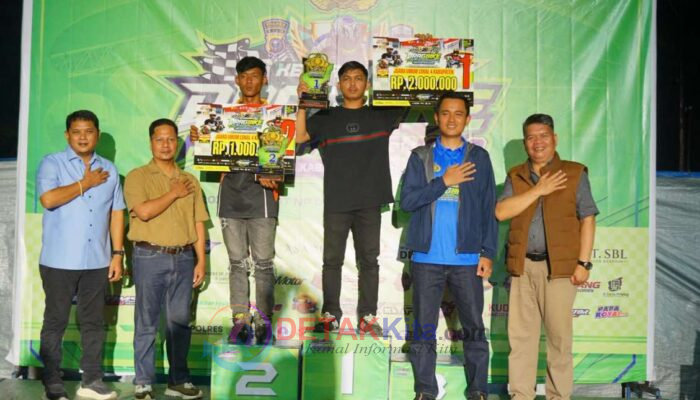 Drag Bike HUT Bhayangkara IMI Kuansing 2026 Resmi Ditutup — Muklisin: Lahirkan Pembalap Berprestasi