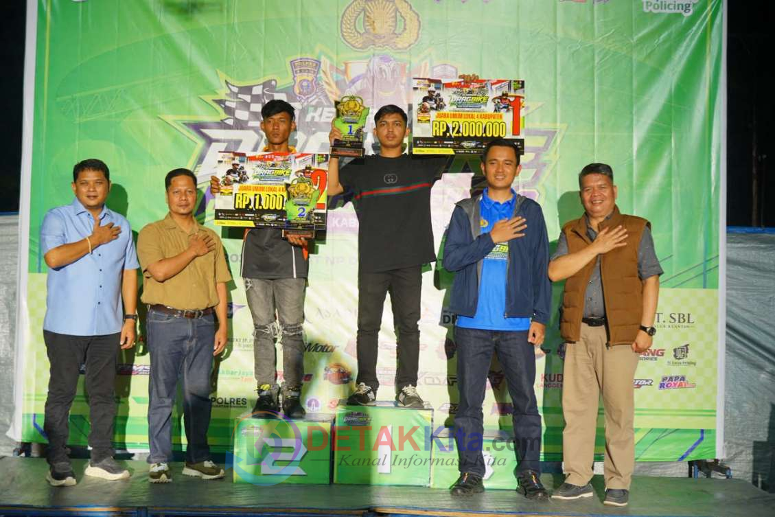Drag Bike HUT Bhayangkara IMI Kuansing 2026 Resmi Ditutup — Muklisin: Lahirkan Pembalap Berprestasi
