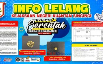 Kejari Kuansing Lelang Emas Rampasan Negara — Nilainya Tembus Rp280 Juta Lebih Kejari Kuansing Lelang Emas Rampasan Negara — Nilainya Tembus Rp280 Juta Lebih