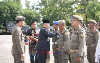 Jelang Pacu Jalur Event Nasional 2026 — Pj Sekda Muradi Pimpin Gelar Pasukan — Satpol PP Perkuat Tim Intelijen