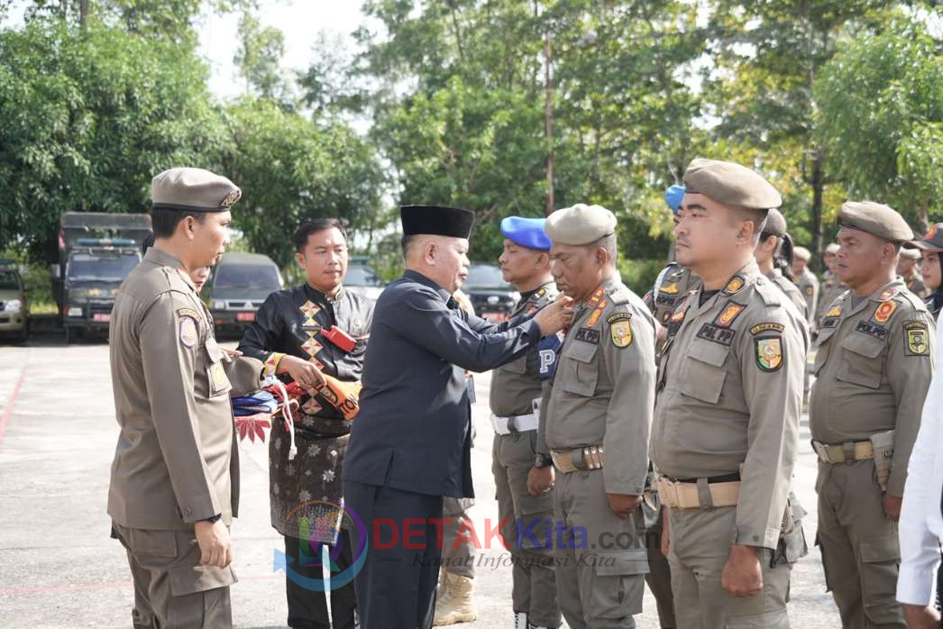 Jelang Pacu Jalur Event Nasional 2026 — Pj Sekda Muradi Pimpin Gelar Pasukan — Satpol PP Perkuat Tim Intelijen