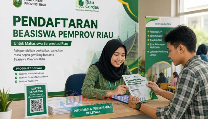 Beasiswa Riau Cerdas 2026 Resmi Dibuka! Mahasiswa Segera Daftar — Cek Syarat dan Jadwalnya