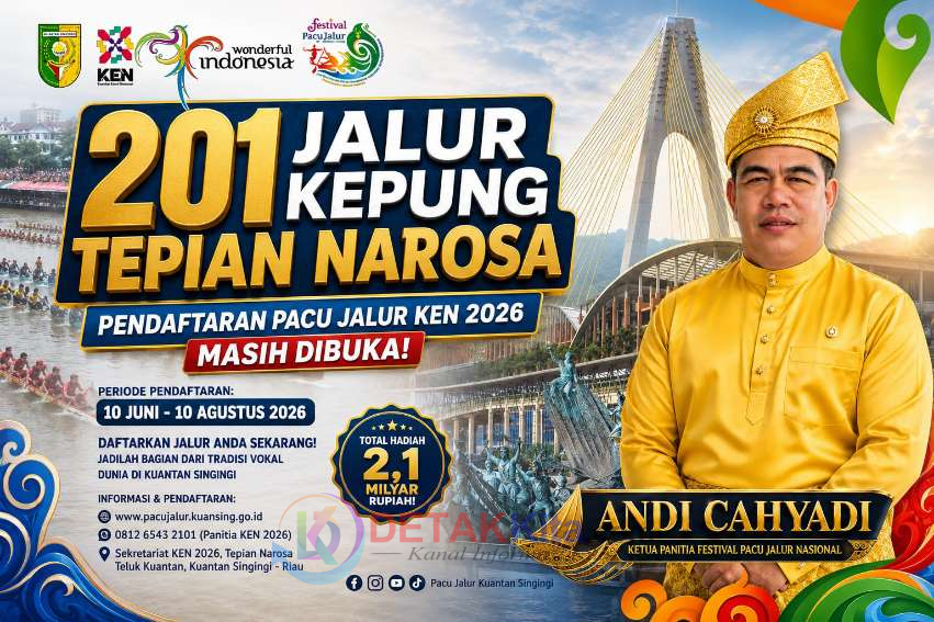 201 Jalur Kepung Tepian Narosa — Pendaftaran Pacu Jalur KEN 2026 Masih Dibuka