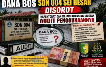 Dana BOS SDN 004 Sei Besar Disorot — Inspektorat dan Kejari Kuansing Didesak Audit Penggunaannya