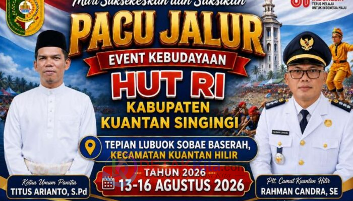 87 Jalur Sudah Mendaftar — Pacu Jalur Event Kebudayaan Kuantan Hilir 2026 Diprediksi Pecahkan Rekor Peserta