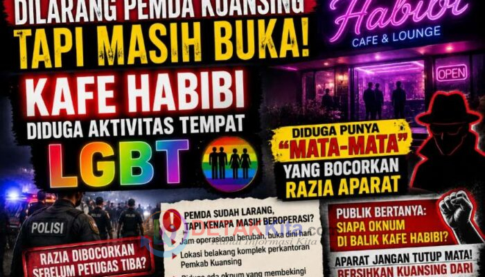 Dilarang Pemda Tapi Masih Buka! Kafe Remang-Remang Habibi Diduga LGBT Punya “Mata-Mata” yang Bocorkan Razia Aparat
