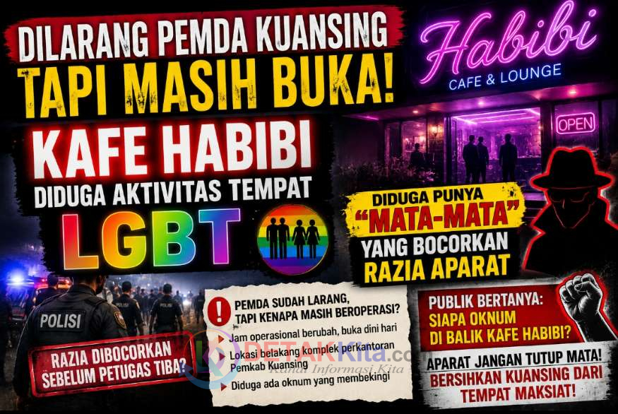 Dilarang Pemda Tapi Masih Buka! Kafe Remang-Remang Habibi Diduga LGBT Punya “Mata-Mata” yang Bocorkan Razia Aparat