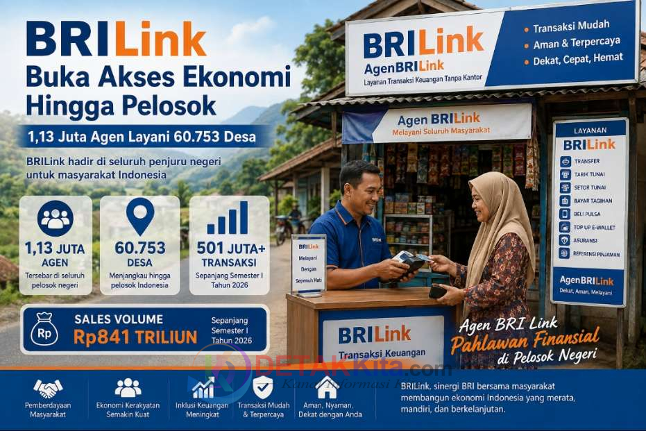 BRILink Buka Akses Ekonomi Hingga Pelosok, 1,13 Juta Agen Layani 60.753 Desa