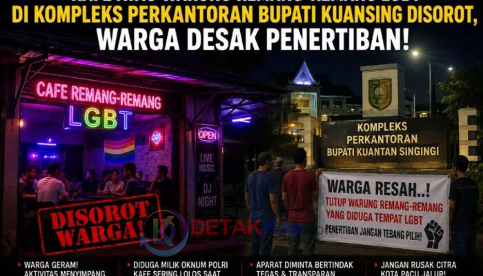 Kafe Remang-remang LGBT di Kompleks Perkantoran Bupati Kuansing Disorot, Warga Desak Penertiban