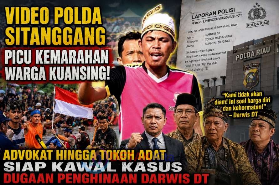 Video Polda Sitanggang Picu Kemarahan Warga Kuansing — Advokat hingga Tokoh Adat Siap Kawal Kasus Dugaan Penghinaan Darwis DT