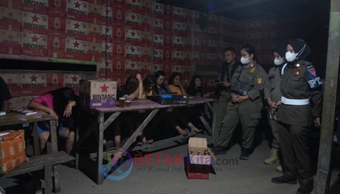 Razia Pekat Kuansing: 12 Perempuan Diduga Pramu Jasa Seksual Diamankan — Miras dan HP Disita
