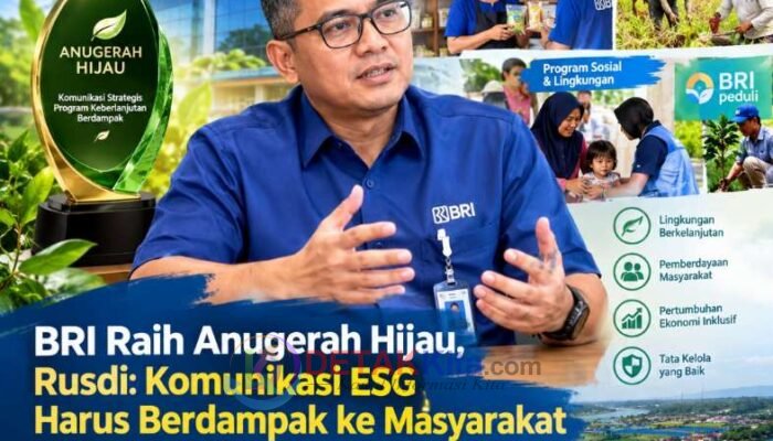 BRI Raih Anugerah Hijau — Rusdi: Komunikasi ESG Harus Berdampak ke Masyarakat