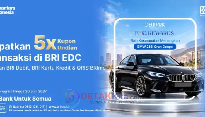 Belanja di Delipark Bisa Bawa Pulang BMW 218i — Rusdi: Gunakan Transaksi BRI dan Raih EPIQ Rewards