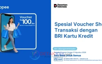 Belanja di Shopee Bisa Hemat Rp100 Ribu — Ini Promo Khusus BRI Kartu Kredit